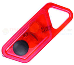 ASP Mirage Microlight Flashlight Red LED Crystal/Red Body (Red LED Wearable Light) 53853-2