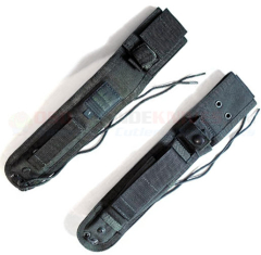 Blackhawk 7.0 Airborne Deluxe Fixed Blade Tactical Sheath (Fits Most Knives with Blades up to 7.0 Inches) Black Nylon 44AK01BK
