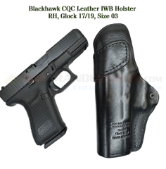 Blackhawk CQC Leather IWB Holster Black (Glock 17/19/22/23/31) Right 420403BK-R