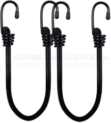 BLACKHAWK! Bungee Cord Black (24 Inch) 2 Pack 98BC24BK