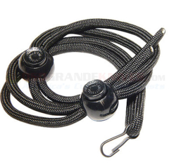 SureFire Z27 Tactical Lanyard for Flashlights (36-Inch Black 550 Paracord + 2 Cord Fasteners + Clip Fastener) SFZ27 (New Old Stock)