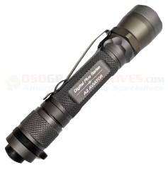 SureFire Vintage A2 Aviator Dual-Output Dual-Spectrum LED/Incandescent Flashlight (3 Blue LEDs, 1 Bright White Xenon Lamp - 50 Max Lumens) SFA2-HA-BL (New Old Stock)