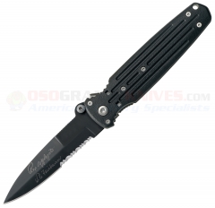 Gerber Applegate-Fairbairn Covert Folding Knife (3.87 Inch 154CM Black Combo Blade) Black FRN Handle 05786
