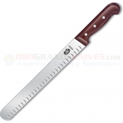 Victorinox Slicer Slicing Knife (14 Inch Wide Granton Edge Blade) 1.5 Inch at Rosewood Handle 7.6059.12 (Old Sku 40251)