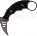 Mantis Kara Fu Karambit Fixed (2.875 Inch MX-V Stainless Hawkbill Gray Plain Blade) Black G10 Handle + Kydex Sheath MK-F2