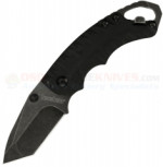 Kershaw 8750TBLKBW Shuffle II Tanto Multi- Function Folding Knife (2.25 Inch Blackwash Blade) Black GFN Handle KS8750TBLKBW