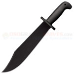 Cold Steel Black Bear Bowie Machete (12.0 Inch 1055 Carbon Steel Blade) Polypropylene Handle + Cor-Ex Sheath 97SMBWZ