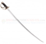 Cold Steel US 1860 Heavy Cavalry Saber (36 Inch 1050 Carbon Steel Satin Blade) Leather Grip + Steel Scabbard 88HCS