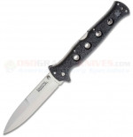 Cold Steel Counter Point XL Tri-Ad Lock Folding Knife (6 Inch Spear Point AUS-10A Satin Plain Blade) Black Griv-Ex Handle 10AA