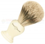 Edwin Jagger 1EJ367 English Shaving Brush, Super Badger, Imitation Ivory, Medium