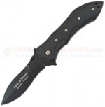 Smith & Wesson BGB Border Guard Flipper Folding Knife (3.75 Inch 440C Spearpoint Black Plain Blade) Black Rubberized Handle SWBGB